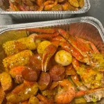 The King's Sauce over corn and seafood